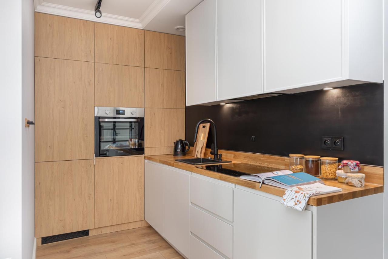 Stylowy Apartament Z Pieknym Widokiem Na Miasto 华沙 外观 照片